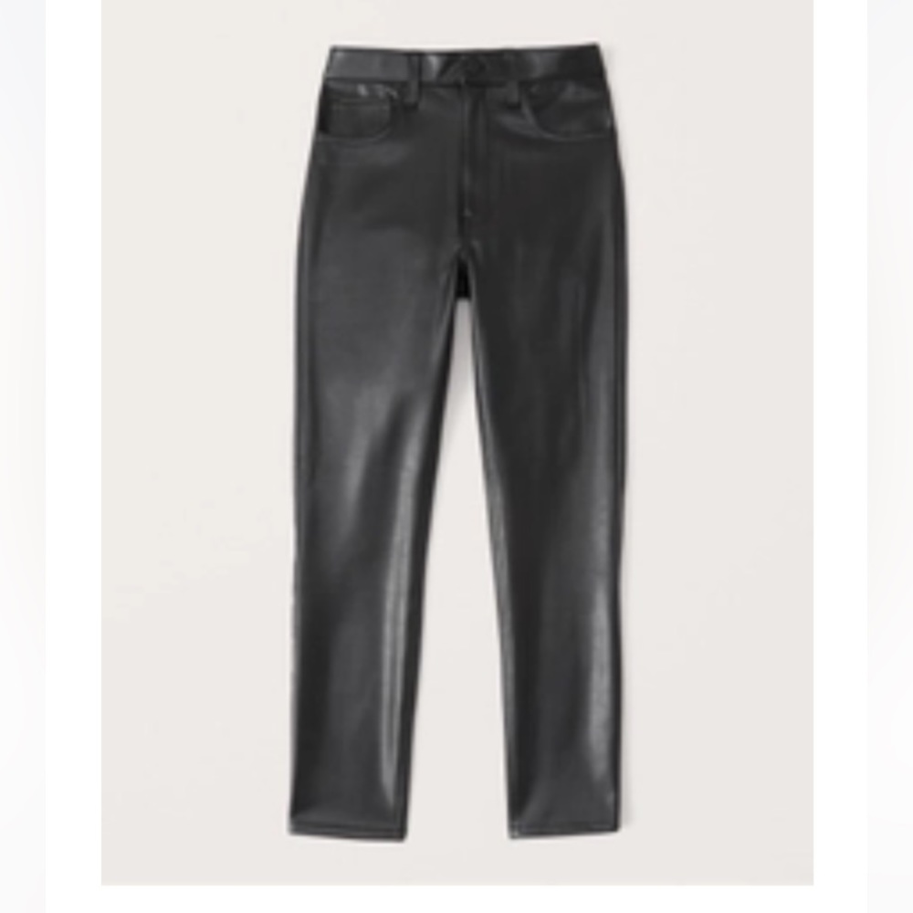 Abercrombie The Skinny High Rise Leather Pants